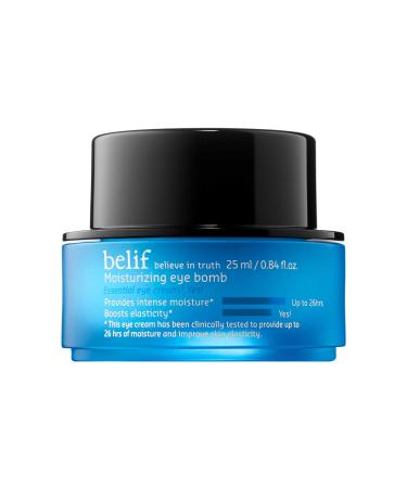 belif Moisturizing Eye Bomb | Reduce Puffiness  Lines & Dark Circles | Under Eye Cream for Wrinkle Care | Clinically Proven 26 Hour Hydration for Younger Looking Eyes | for All Skin Types | .84 floz