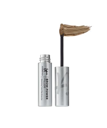 IT Cosmetics Brow Power Filler - Volumizing Tinted Fiber Brow Gel - Instantly Fills  Shapes & Sets Your Brows - Waterproof Formula Lasts Up To 16 Hours - 0.14 fl oz Universal Blonde