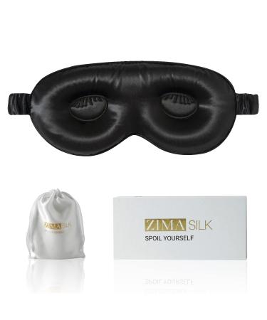 ZIMASILK Adjustable Pure Mulberry Silk Sleep Mask, 3D Contoured Cup Eye  Mask for Sleeping, Super Soft Breathable Blindfold, Perfect Blocks Light  for