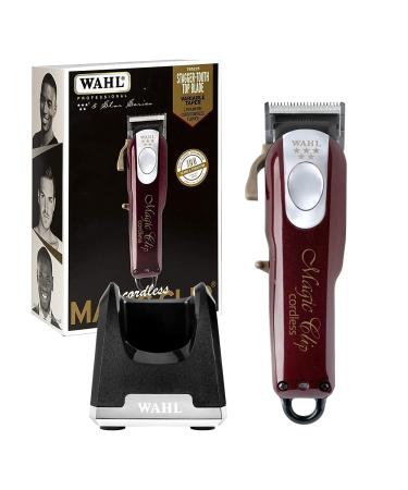 Wahl Professional - 5-Star Magic Clip CordCordless Hair Clipper 8148 - Includes Weighted Cordless Clipper Charging Stand 3801-100 - for Professional Barbers and Stylists