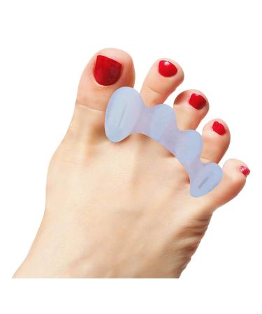 Toe Separators to Correct Your Toes Foot Fitness and Balance Soft for Beginning and Intermediate Users Durable Spreaders for Hammertoes Bunions (1 Pair)