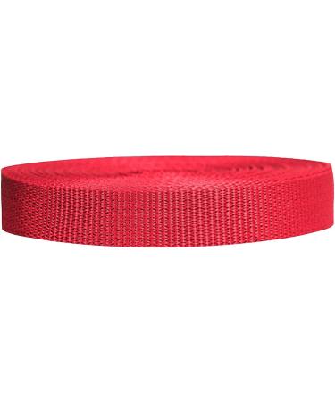 Strapworks Lightweight Polypropylene Webbing - Poly Strapping for Outdoor  DIY Gear Repair, Pet Collars, Crafts 1 Inch by 10, 25, or 50 Yards, Over 20  Colors Red 1 x 10 yard