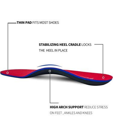 PCSsole High Arch Support Shoe Inserts,Orthotic Memory Foam Insoles for  Severe Flat Feet,Plantar Fasciitis,Foot Pain,Heel Pain,Toe  Pain,Overpronation