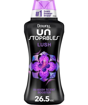 Downy Unstopables Laundry Scent Booster Beads for Washer, Lush, 26.5 Ounce Scent Booster Beads, 26.5oz