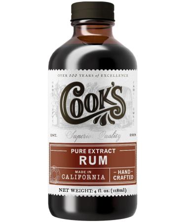 Cook's, Choice Pure Rum Extract, 4 oz 4 Fl Oz (Pack of 1)