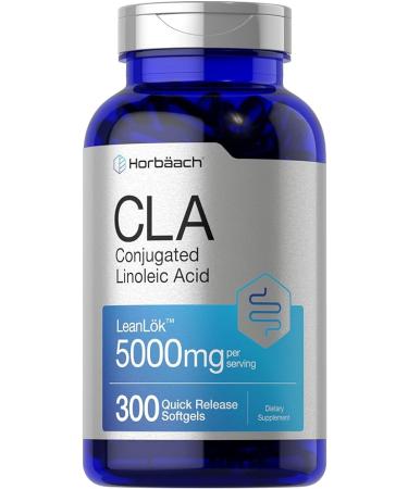 CLA Supplement | 300 Softgel Pills | Maximum Potency | Conjugated Lineolic Acid from Safflower Oil | Non-GMO, Gluten Free | by Horbaach