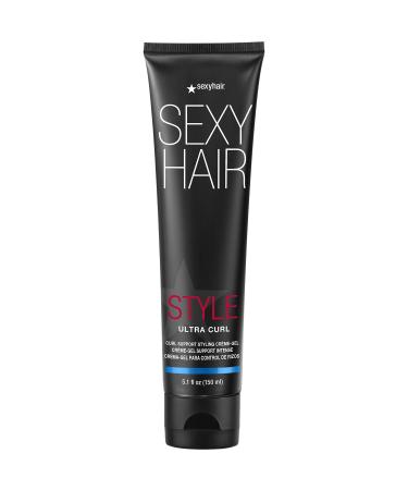 SexyHair Style Ultra Curl Support Styling Cr me-Gel  5.1 Oz | High Control | Adds Definition and Long-Lasting Shape