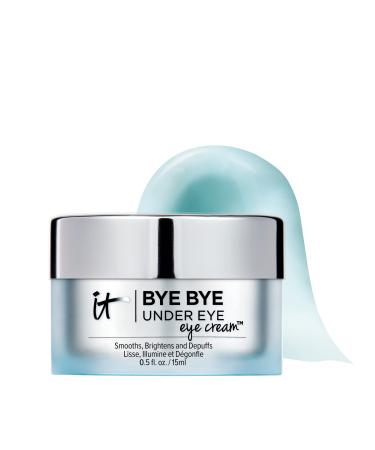 IT Cosmetics Bye Bye Under Eye Eye Cream - Hydrating  Quick-Absorbing Formula - Smooths The Look Of Fine Lines & Wrinkles  Visibly Brightens Dark Circles - With Hyaluronic Acid - 0.5 Fl Oz