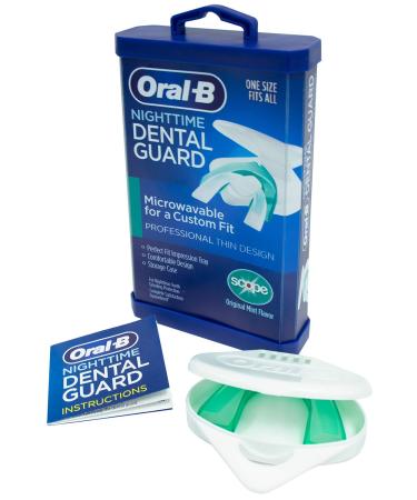 Oral-B Nighttime Dental Guard Less Than 3-Minutes for Custom Teeth Grinding Protection with Scope Mint Flavor Standard