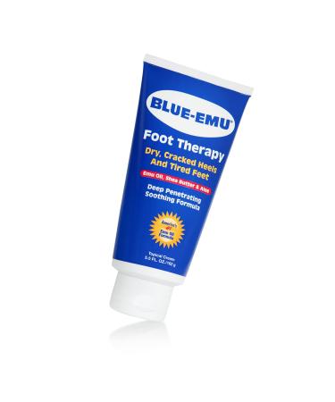 Blue-Emu Foot Therapy Cream Deep Penetrating Soothing w/ Emu Oil, Shea Butter & Aloe, 5.5 oz