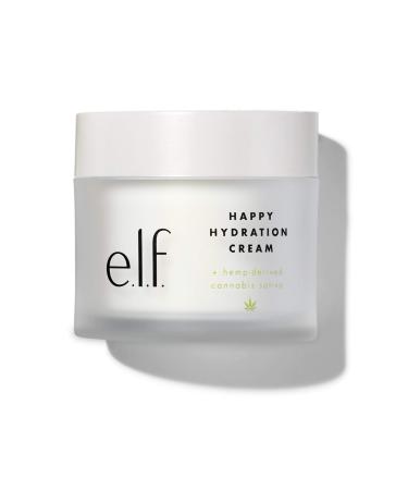 e.l.f. SKIN Happy Hydration Cream  Calming & Ultra-Hydrating Face Moisturizer  Infused with Hyaluronic Acid & Vitamin B5  Vegan & Cruelty-Free  1.7 Oz