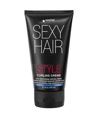 SexyHair Style Curling Cr me Curl Moisturizing Control Cr me | Light Control | Maintains Moisture and Combats Frizz Curling Cr me | 5.1 fl oz