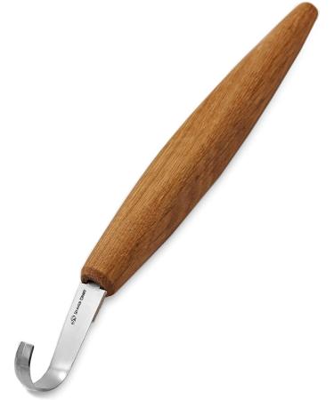 BeaverCraft Spoon Carving Hook Knife SK5 2 - Double Sided Sharpening Curved Wood Carving Knife Wood Carving for Carving Spoons Bowls Cups Crooked for Professional Spoon Carvers and Beginners