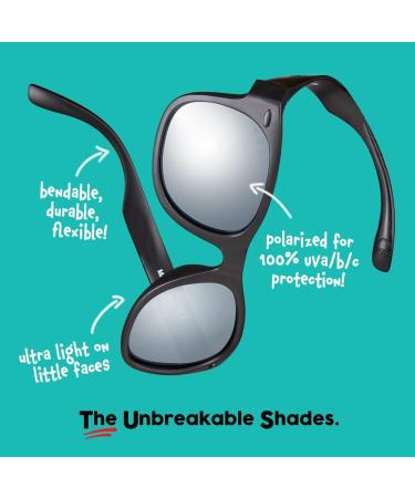 Roshambo Toddler Shades age 2-4years 100% UVA/UVB Protection Completely Unbreakable  Sunglasses Popple