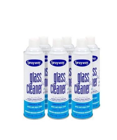 Sprayway Glass Cleaner Aerosol Spray, 19 oz, Pack of 2