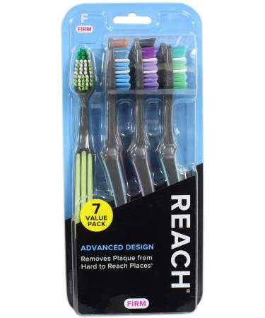 REACH Advanced Design Adult Toothbrush Firm 7 Count