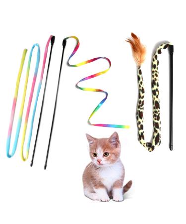  M JJYPET Retractable Cat Toys Wand,12 Packs