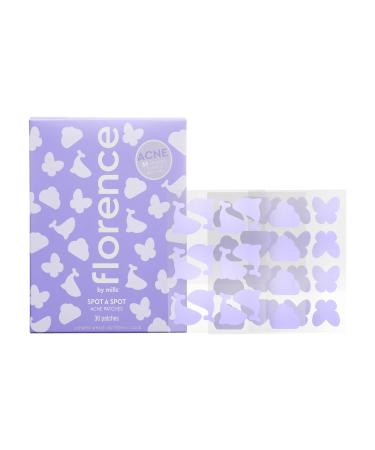 Florence by Mills Spot A Spot Acne Patches | Remove Dirt + Oil | Salicylic Acid + Hydrocolloid | Peppermint Oil + Tea Tree Oil | Vegan & Cruelty-Free - 36 stickers