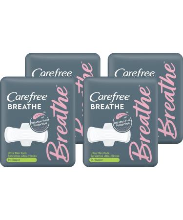 Carefree Thong Pantiliners, Regular Protection, Unscented, 196 Pantiliners  (4 X 49 Count Boxes)