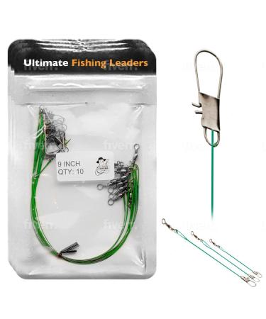 Fishing Leaders with Swivels Assortment  Fishing Leader Line for Fishing Rigs Saltwater & Freshwater  Steel Leader Fishing Swivels and Strong Fishing Line Fishing Tackle