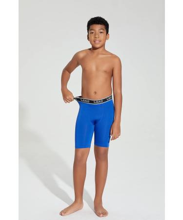  Youth Boys Compression Shorts - Spandex Athletic Kids  Running Compression Underwear For Basketball Baseball Soccer Black