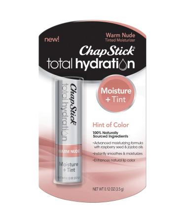 Chapstick Total Hydration Moisture + Tinted Lip Balm - Warm Nude - 0.12oz