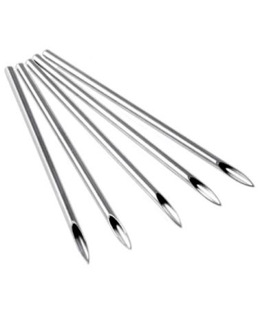100 Pieces Body Piercing Hollow Needles with Stainless Steel