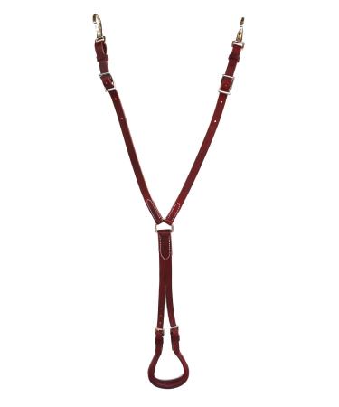 CHALLENGER Horse Mahogany Red Amish Western Working Tack Latigo Leather Double Strap Crupper 975L7000