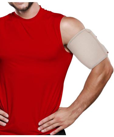 Bicep Tendonitis Brace - Bicep Compression Sleeve For Triceps & Biceps Muscle Support Upper Arm Tendonitis Pain Relief Or Bicep Strains Bicep Tendonitis Sleeve Arm Wrap Bands Men Women XL 16