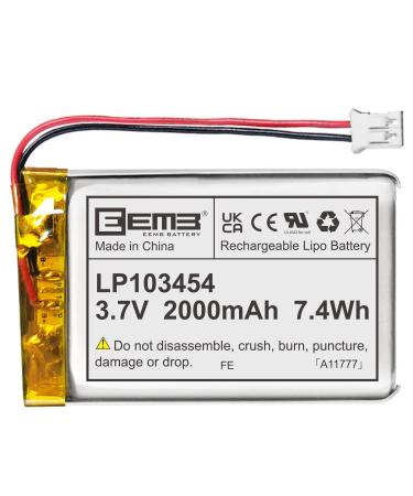EEMB 3.7V 1800mAh Lipo Battery 963450 Batterie Li-ion Rechargeable Lithium  Polymer ion Battery Pack avec connecteur JST (1)