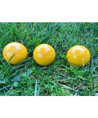BuyBocceBalls Listing - EPCO Bocce Yellow 57mm Pallinos - 3 Pack (2 of 4 options)