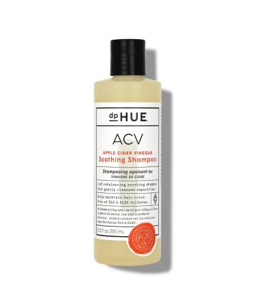 dpHUE ACV Soothing Shampoo, 8.5 Fl Oz - Sulfate Free Dry Scalp Shampoo For Color Treated Hair With Apple Cider Vinegar, Ginger Root, Lavender and Aloe