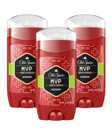 Old Spice MVP Deodorant for Men 3 oz (Pack of 3)