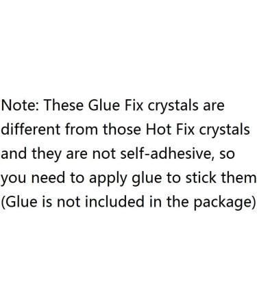GetUSCart- Jollin Glue Fix Crystal AB Flatback Rhinestones (ss20 576pcs,  Jet AB)