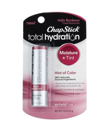 ChapStick Total Hydration Hello Bordeaux 0.12 oz (Pack of 2) Raspberry 0.12 Ounce (Pack of 2)