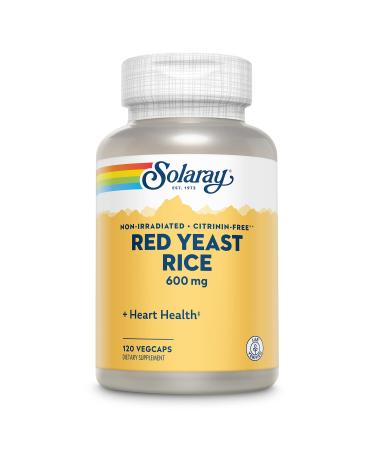 Solaray Red Yeast Rice, 600 mg, 120 Count 120 Count (Pack of 1)
