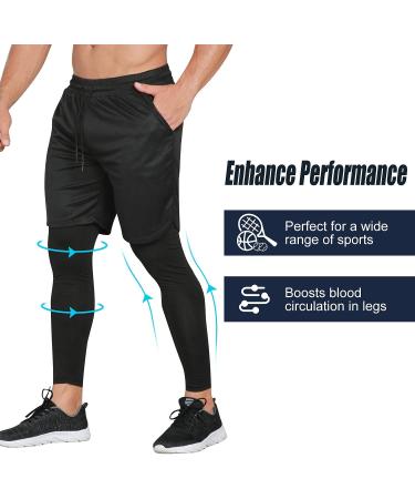 Mens Leggings With Shorts Gym | International Society of Precision  Agriculture
