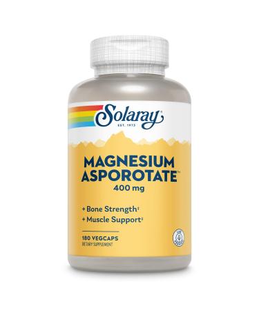 Solaray Magnesium Asporotate 400 mg 180 VegCaps