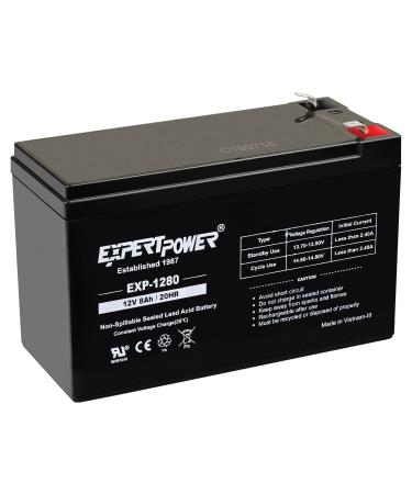 ExpertPower 12 Volt 12 Ah Rechargeable Battery with F2 Terminals || EXP12120