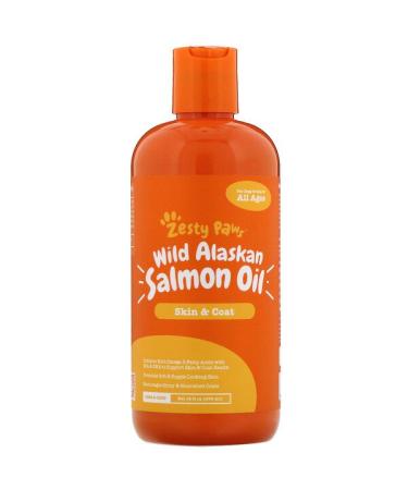 Zesty Paws Pure Wild Alaskan Salmon Oil for Cats and Dogs, 32 Fl. Oz. 