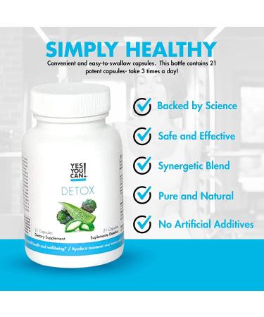 Yes You Can Detox Supplement 21 Capsules of Herbal Vegetable