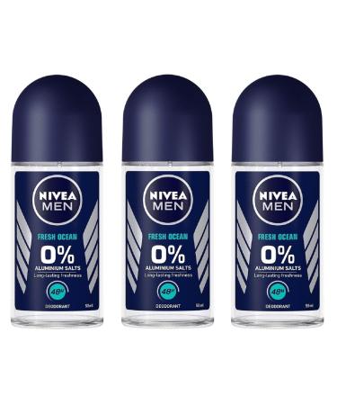 Nivea Dry Comfort Deodorant Roll-On, 1.7 Fluid Ounce (Pack of 2)