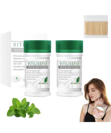 Vitiligo Fix Revitalize Elixir Treat Vitiligo Soothing Cream Moisturizer Cream for Skin Vitiligo Body Vitiligo Care Cream for Reduce White Spot (2pcs)