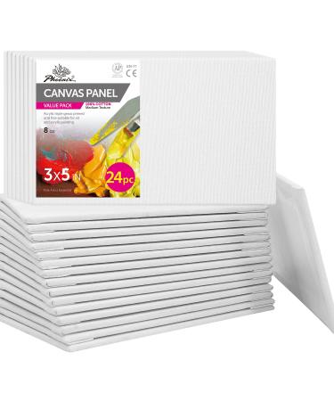 Painting Canvas Panels 8x10 inch 12 Pack, Flat India