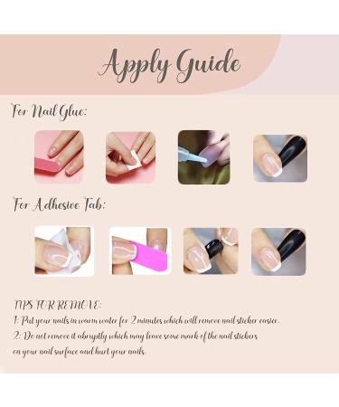Artificial Nails Set With Glue Acrylic Face Nails Set Of 100 Pcs and  Resuable Artificial Nail Glue 3gm (Pack of 1)