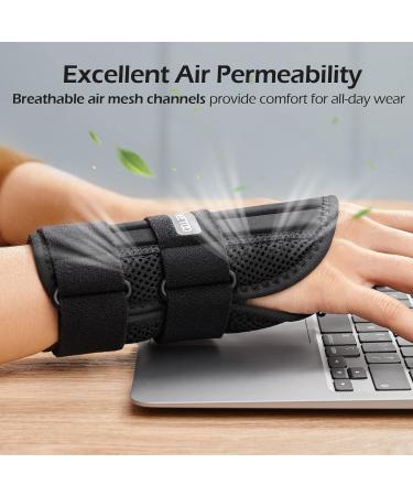 FREETOO Air Mesh Wrist Brace for Carpal Tunnel support for pain