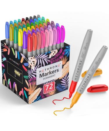  Hethrone Markers For Adults Coloring Dual Tip Brush