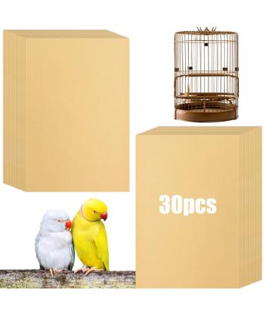 FIZMU Bird Cage Liner for Bird Cage in Sea Sand,Gravel Paper for Bird Cage 11 x 17 inch, Bird Cage Paper Liners Cage Liner,Birdcage Paper for Hard