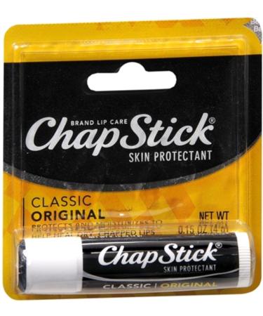 ChapStick Classic Original Lip Balm 0.15 oz (Pack of 4) Original 0.15 Ounce (Pack of 4)