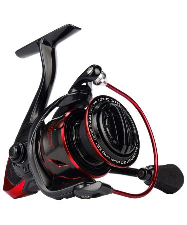 KastKing Sharky III Fishing Reel - New Spinning Reel - Carbon Fiber 39.5 LBs Max Drag - 10+1 Stainless BB for Saltwater or Freshwater - Oversize Shaft - Super Value! 3000